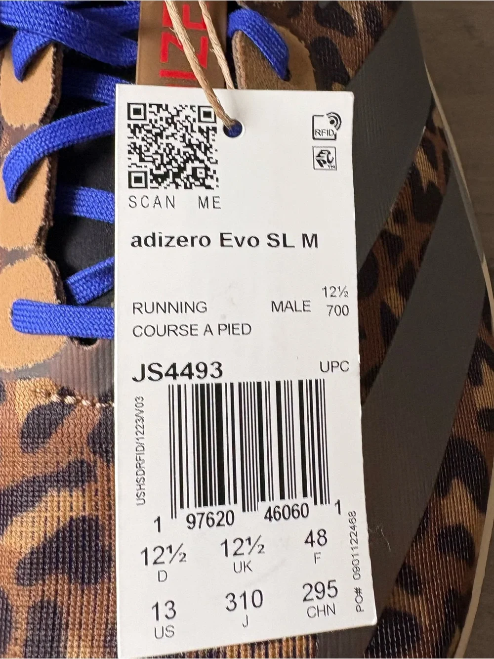 Adidas adiZero Evo SL “Preloved Brown” Leopard Running Shoes JS4493 Men’s 13